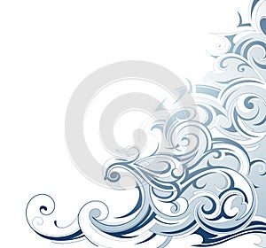 Ornamental water swirls