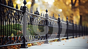 ornamental wrought iron fence