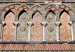 Ornamentation of the mosque in Cordoba