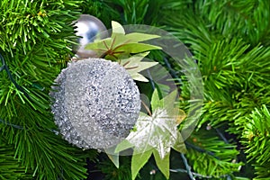 Ornaments on a Christmas Tree