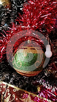 Ornaments of a colorful and sketchy Christmas tree 2