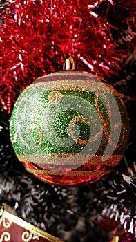 Ornaments of a colorful and sketchy Christmas tree 3