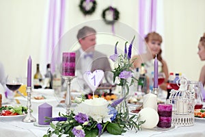 Ornaments and decorations wedding table sweets