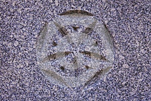 Ornaments on a stone wall