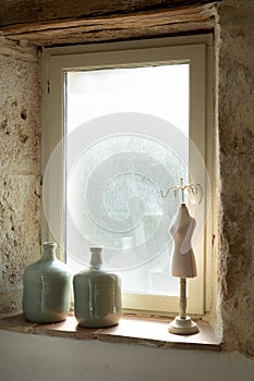 Ornaments on the window sill