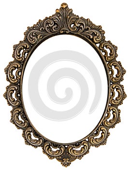 Ornate antique frame photo