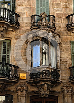 Ornate balconies