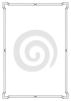 Ornate black border.