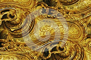 Ornate brass design abstract
