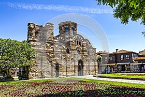 Byzantine Christ of Pantocrator Church, Nessebar, Bulgaria photo