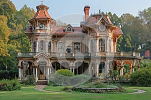 Ornate building housing Porter House Museum in Decorah Iowa