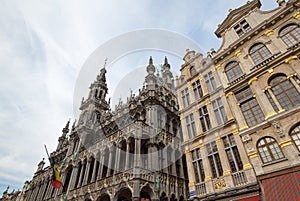 Ornate buildings of Grand Place, Brussels