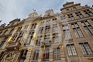 Ornate buildings of Grand Place, Brussels