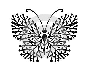 Ornate butterfly for your design