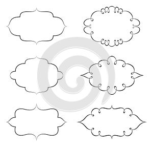 Ornate Calligraphic Frames