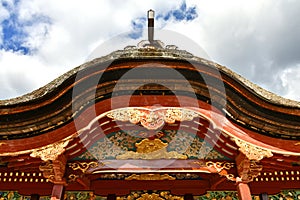The Ornate Ceiling of Dazaifu Tenmangu Shrine