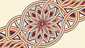 Ornate Celtic knot border, intricate interwoven pattern, decorative frame, vector design Generative AI