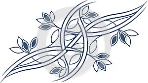 Ornate Celtic Knot Design Vector, Abstract Interlocking Pattern, vector design Generative AI