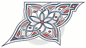 Ornate Celtic Knotwork Floral Pattern, vector design Generative AI