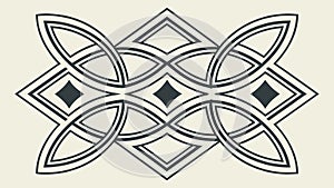 Ornate Celtic Knotwork Pattern Vector, vector design Generative AI