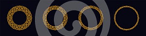 Ornate celtic and viking circular frames for design projects