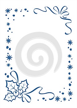 Ornate christmas border