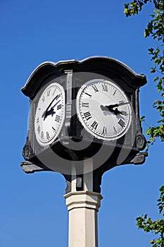 Ornate clock, Stafford.