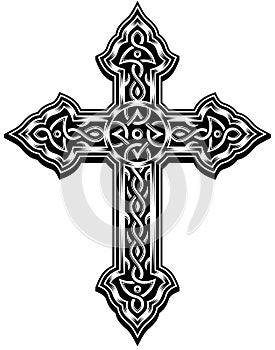 Ornate Cross Vector photo