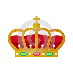 Ornate crown vector illustration