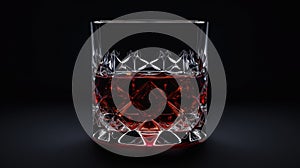 The Crystal Whiskey Glass.AI generated image