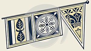 Ornate Decorative Banners with Intricate Patterns, vector design Generative AI