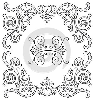 Ornate design elements