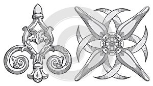 Ornate design elements