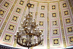 Vintage chandelier in US Capitol dome