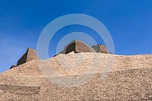 Ornate Details of an Egyptian Temple Facade. Egypt Summer Travel