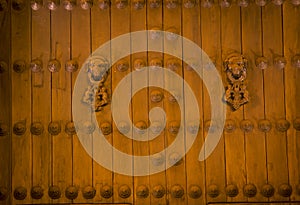 Ornate door handle on a Church