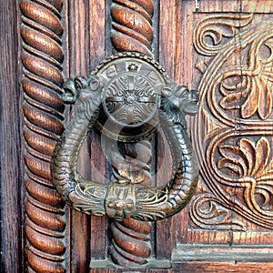 Ornate door handle