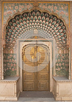 Ornate Door Jaipur City Palace