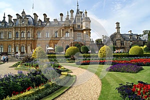 Ornate facade and garden