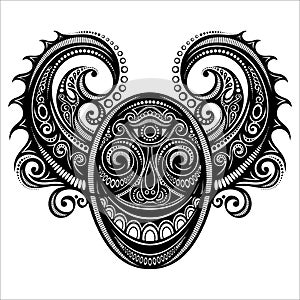 Ornate Face of Demon