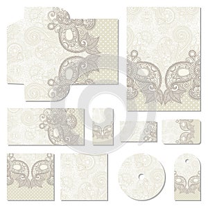 Ornate floral business style templates