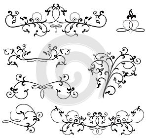 Ornate floral elements