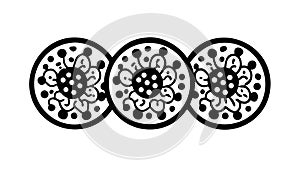 Ornate Floral Gears Mechanical Decorative Element, vector design Generative AI