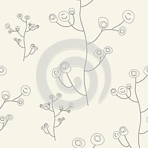 Ornate floral seamless texture, endless pattern wi