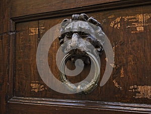 Ornate Florentine Lion Door Knocker