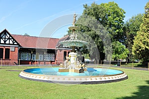 Ornate fountain in Aberdare park