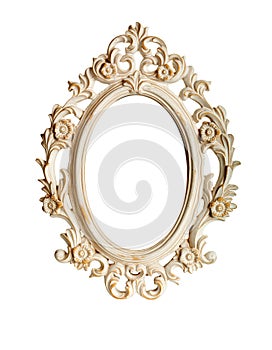 Ornate frame isolated photo