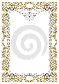 Ornate frame vector