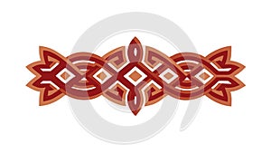 Ornate Geometric Interlaced Border Design Vector, vector design Generative AI