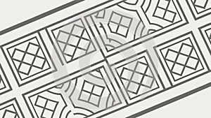 Ornate Geometric Pattern with Interlocking Shapes, vector design Generative AI